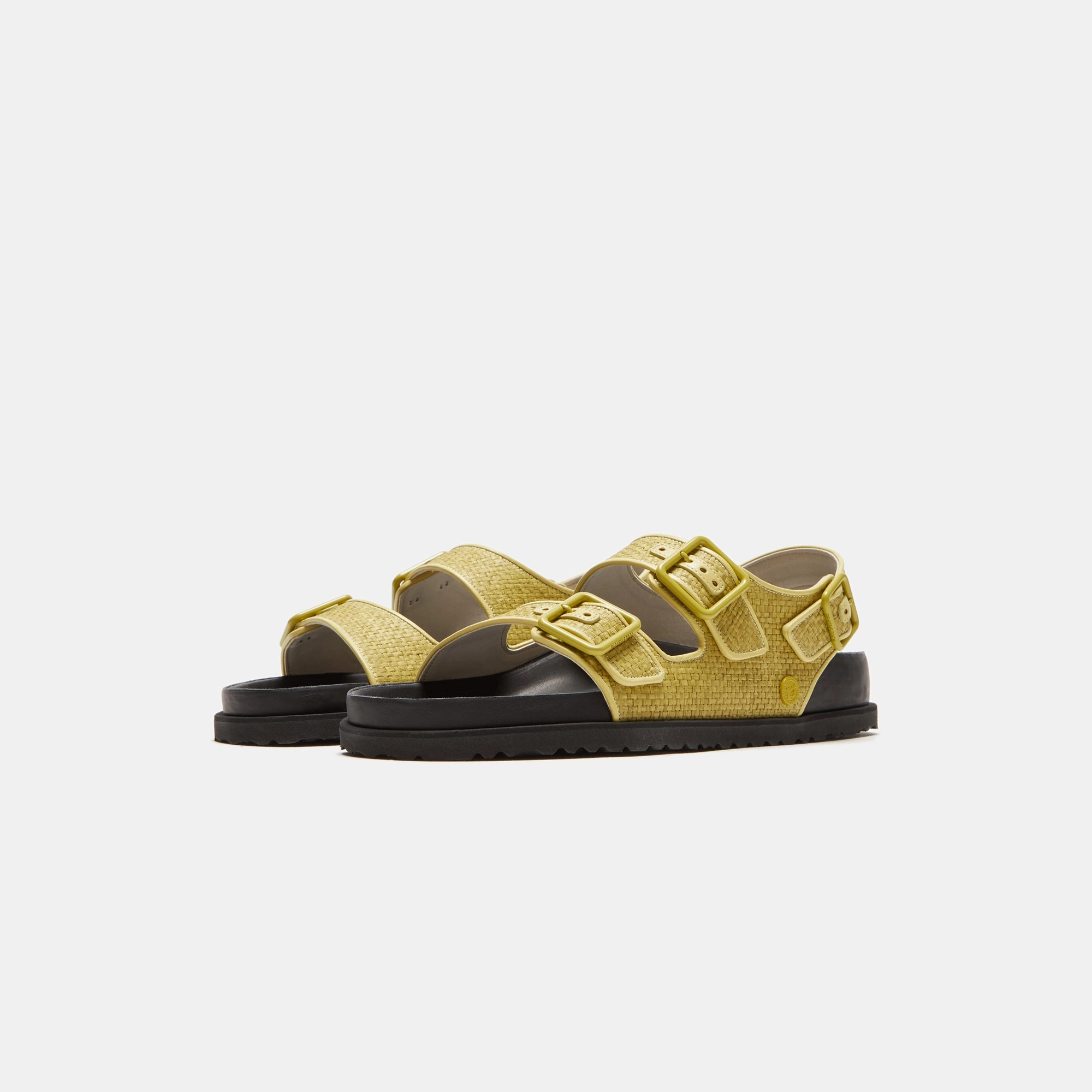 Birkenstock Milano Raffia - Luxe Golden Olive All-day comfort footwear