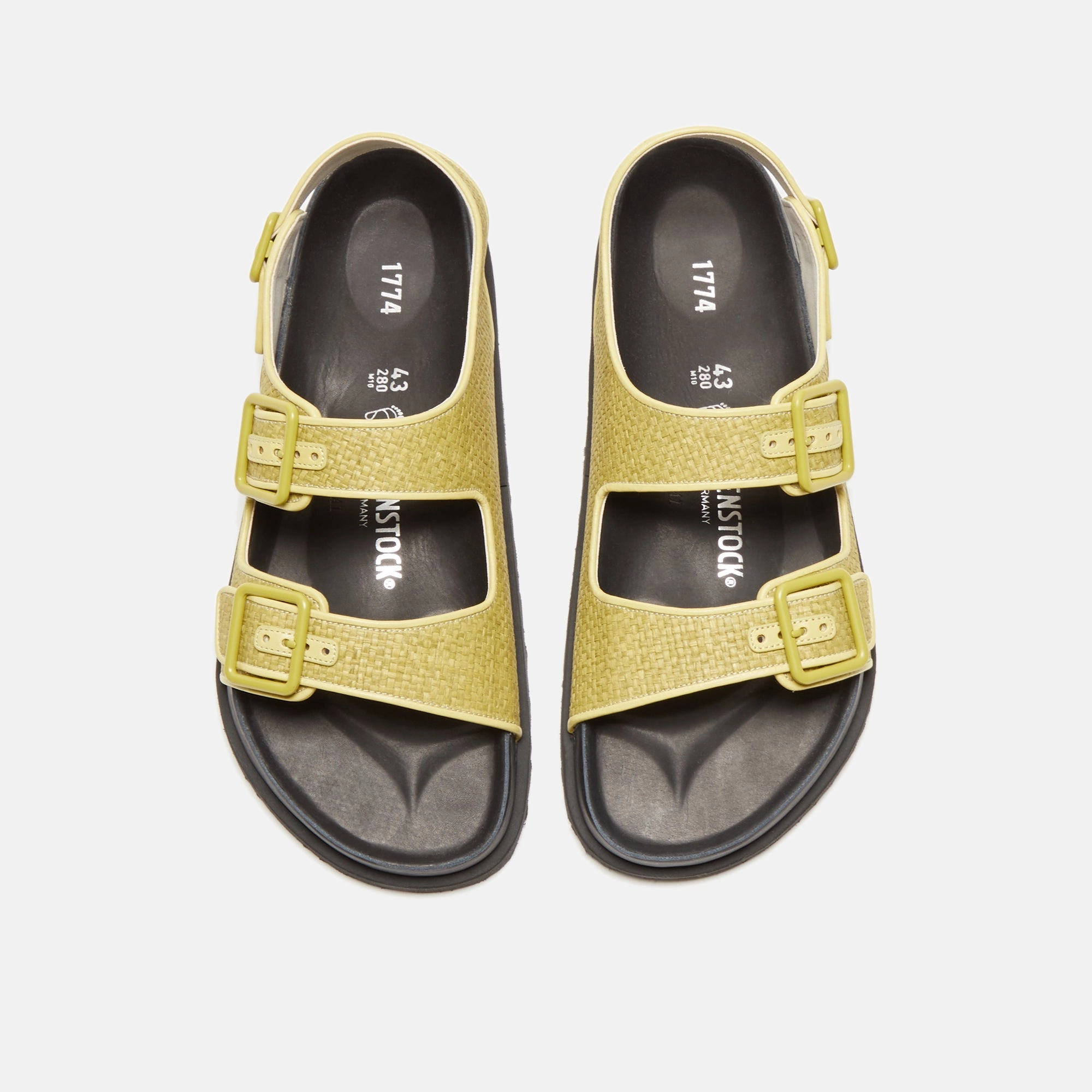 Birkenstock Milano Raffia - Luxe Golden Olive All-day comfort footwear