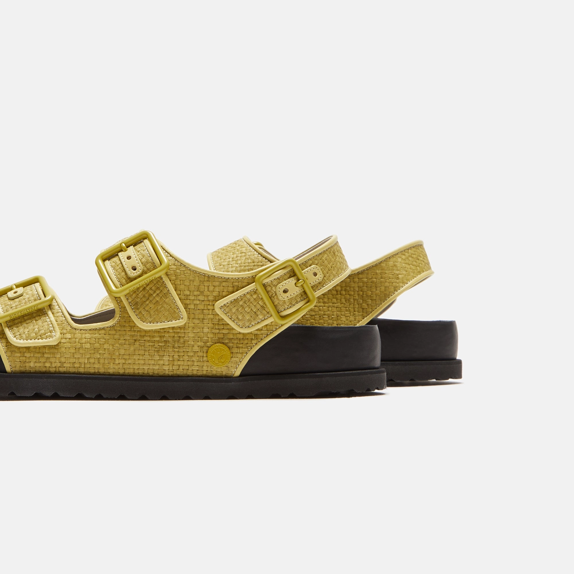Birkenstock Milano Raffia - Luxe Golden Olive All-day comfort footwear