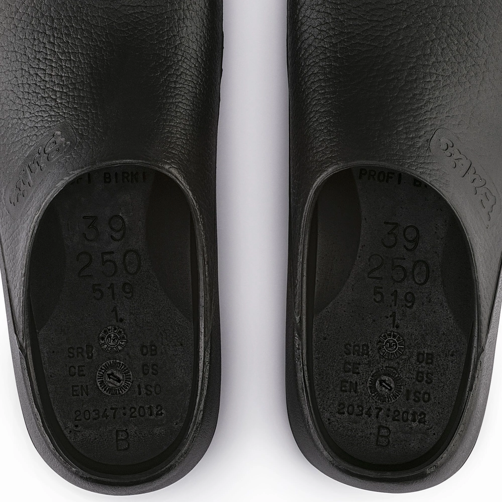 BIRKENSTOCK PROFI-BIRKI BLACK POLYURETHANE UNISEX Birkenstock comfortable casual footwear