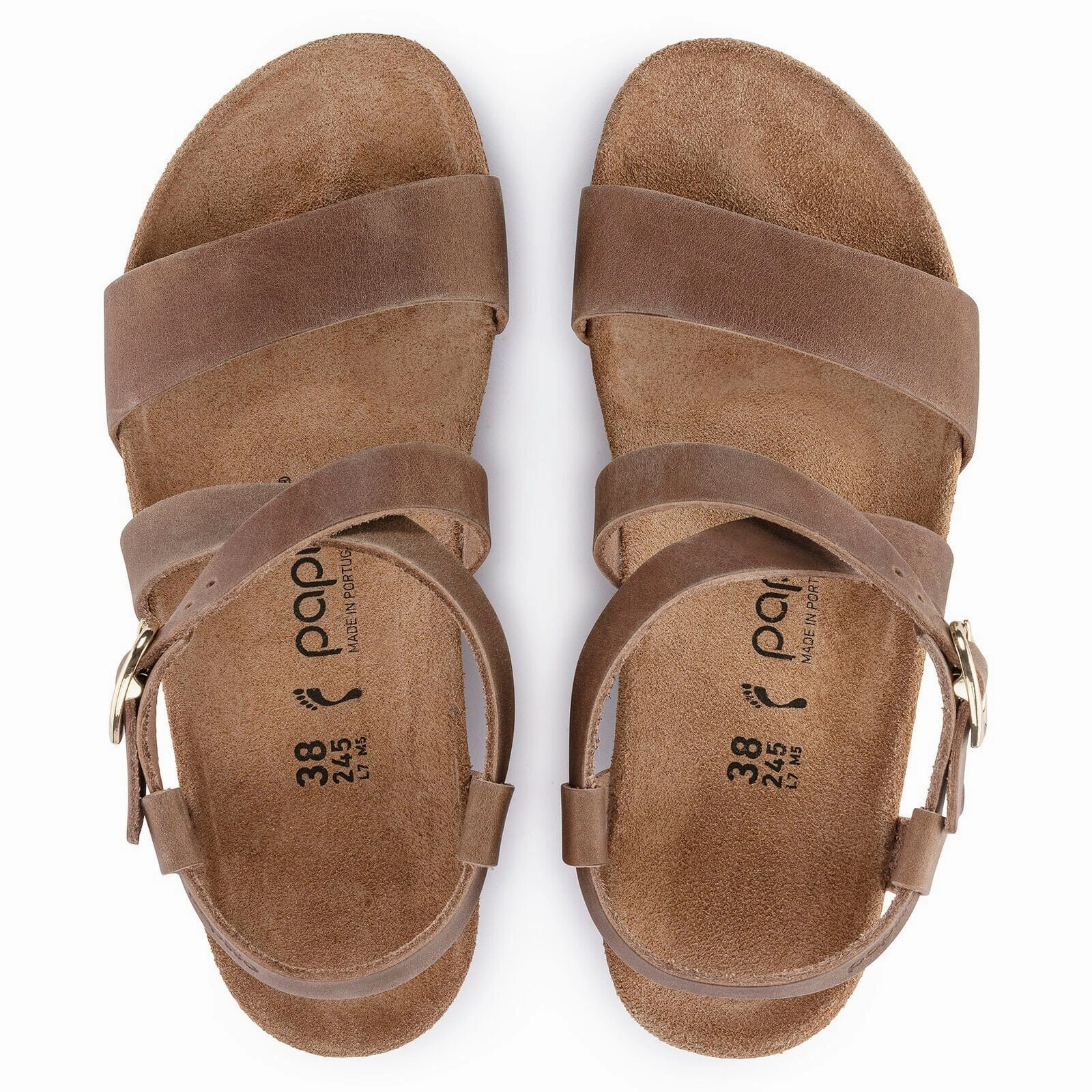 BIRKENSTOCK SIBYL RING-BUCKLE OILED LEATHER Birkenstock comfortable casual footwear
