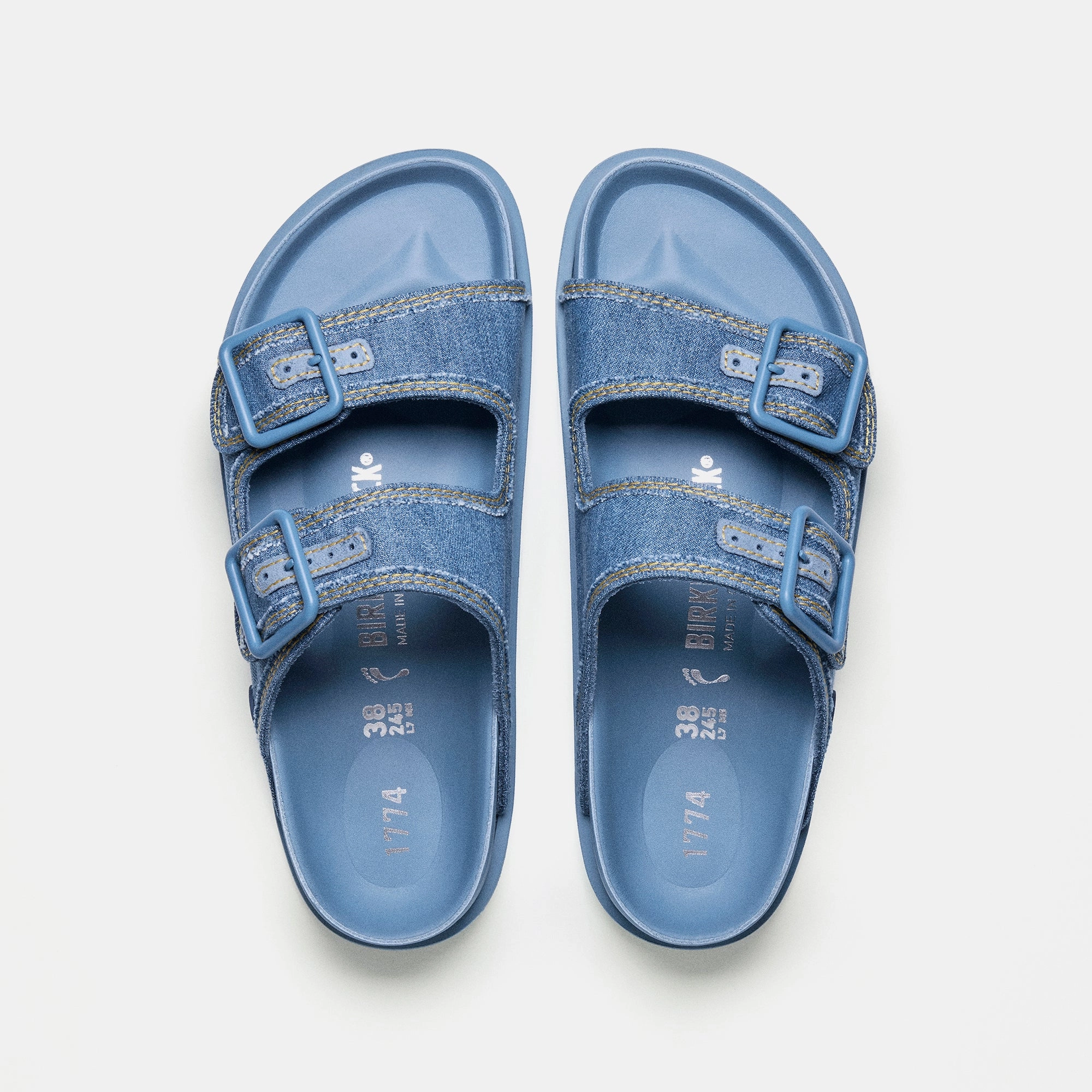 Birkenstock WMNS 1774 Arizona - Faded Denim All-day comfort footwear