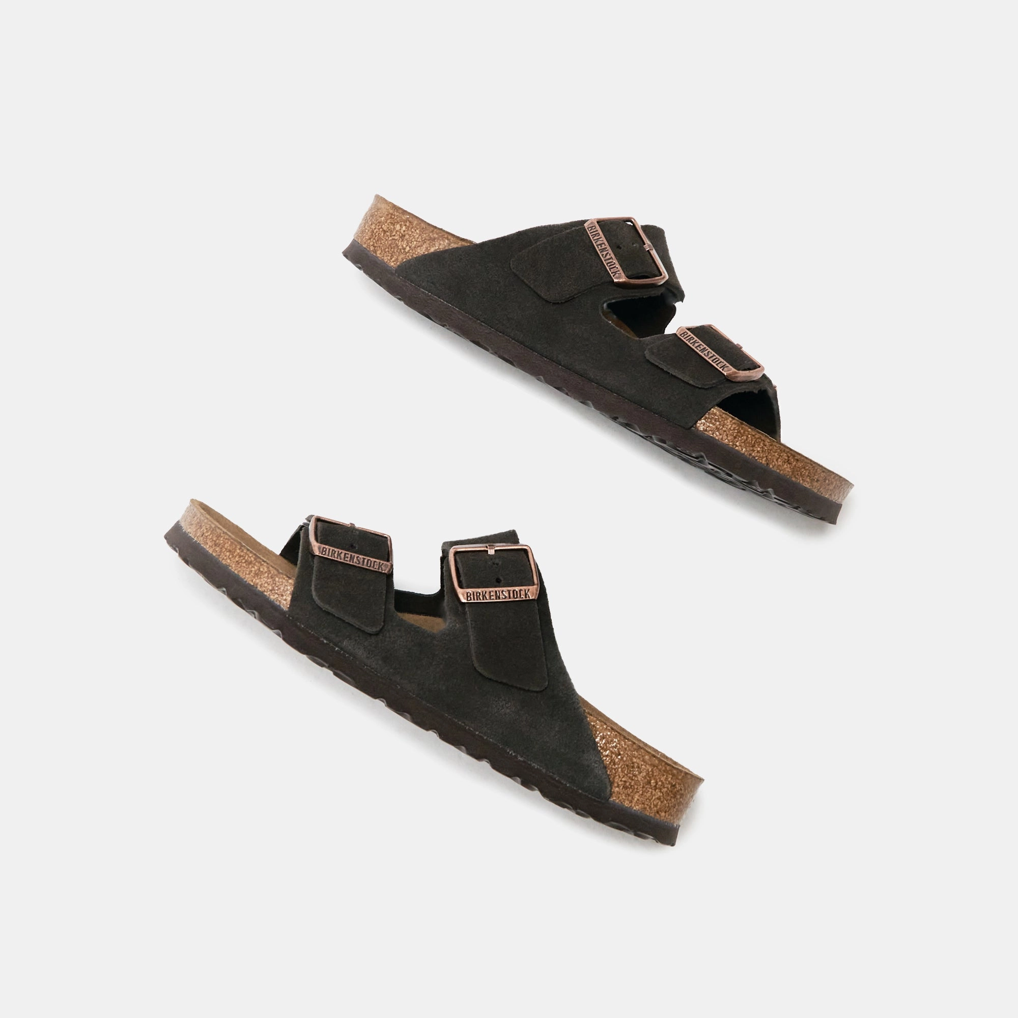 Birkenstock WMNS Arizona Soft Footbed Suede Sandals - Mocha All-day comfort footwear