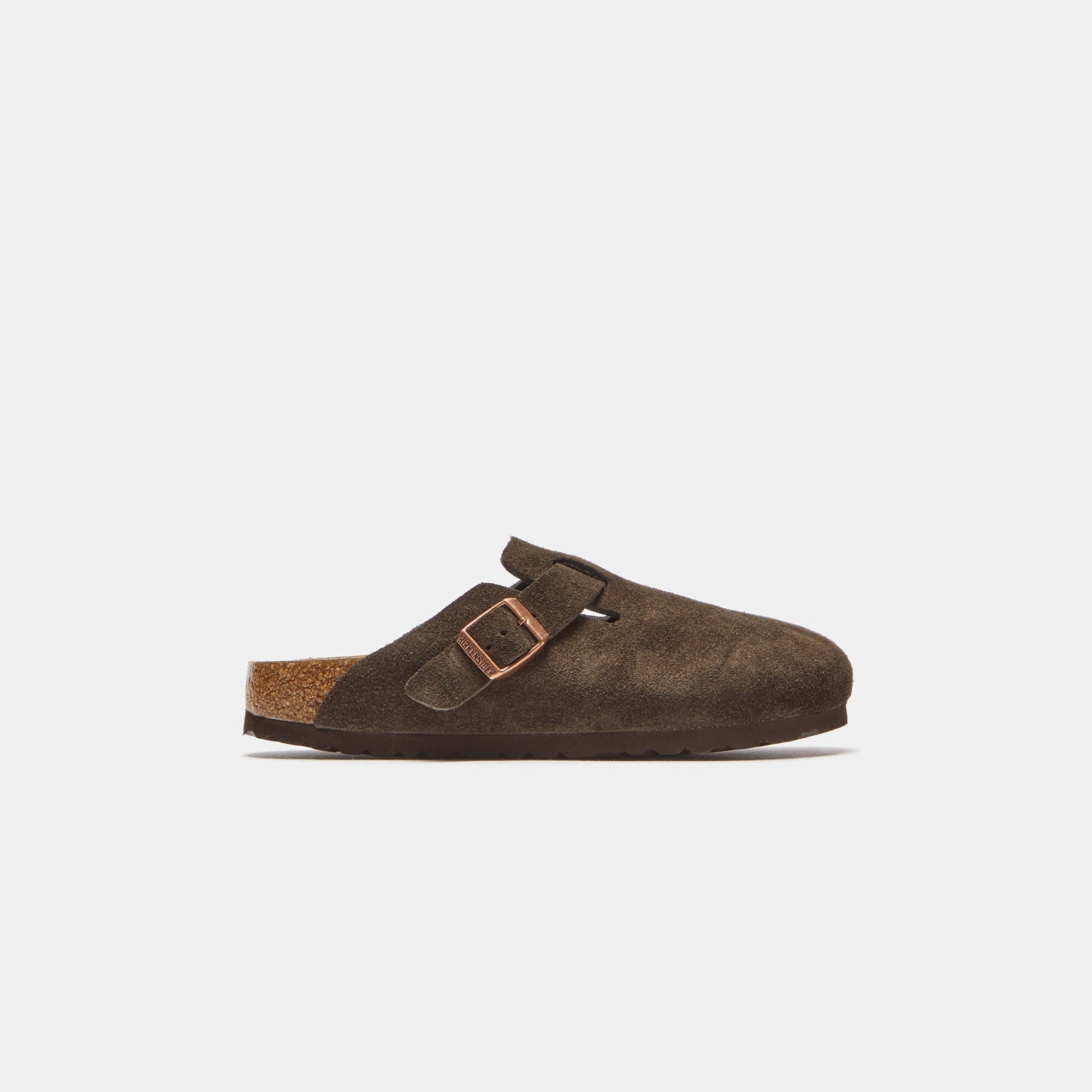 Birkenstock WMNS Boston - Mocha Open-toe comfort slides