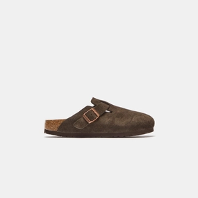Birkenstock WMNS Boston - Mocha Open-toe comfort slides