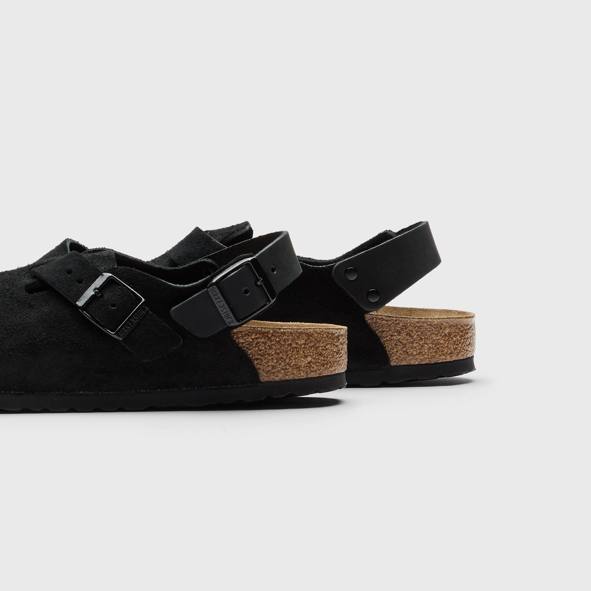 Birkenstock WMNS Tokio Suede - Black All-day comfort footwear