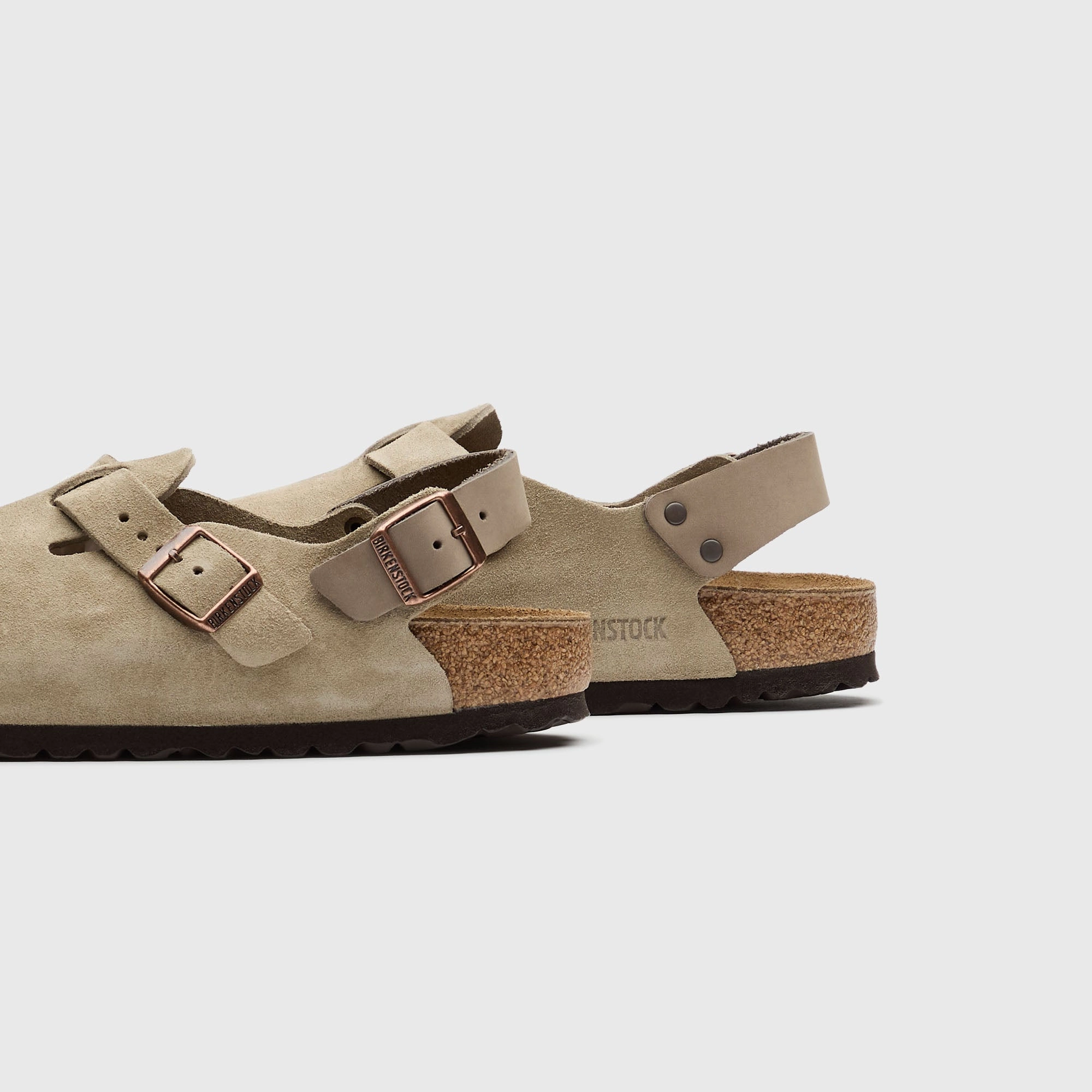 Birkenstock WMNS Tokio Suede - Taupe All-day comfort footwear