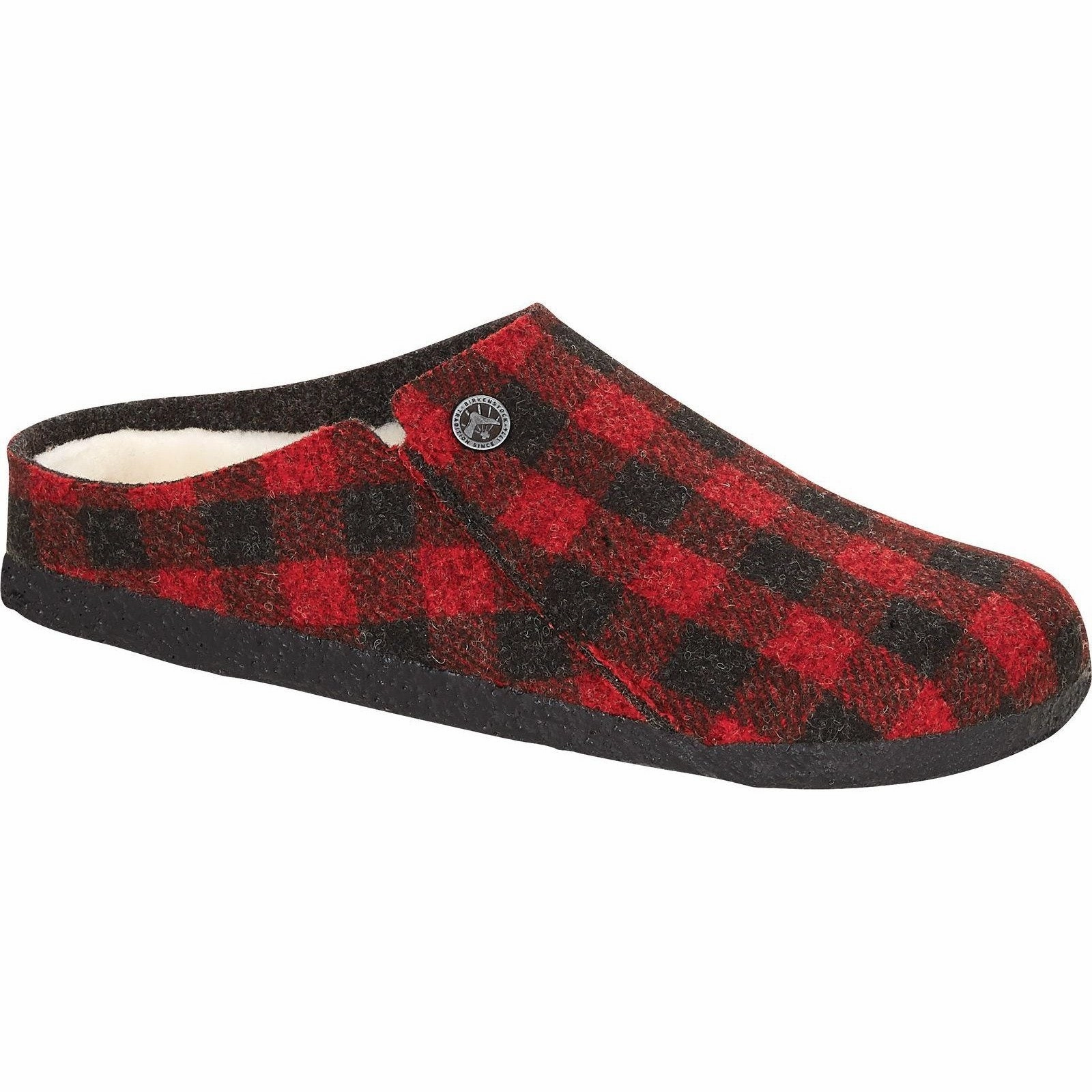 BIRKENSTOCK ZERMATT SHEARLING PLAID RED KIDS' - FINAL SALE! Birkenstock classic sandals with adjustable straps
