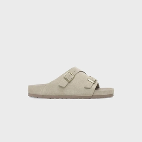 Birkenstock Zurich Exq Suede - Taupe Open-toe comfort slides