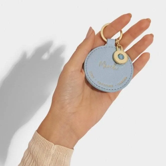 Birthstone Keyring March KLB2454 Katie Loxton Jewelry And Accessories