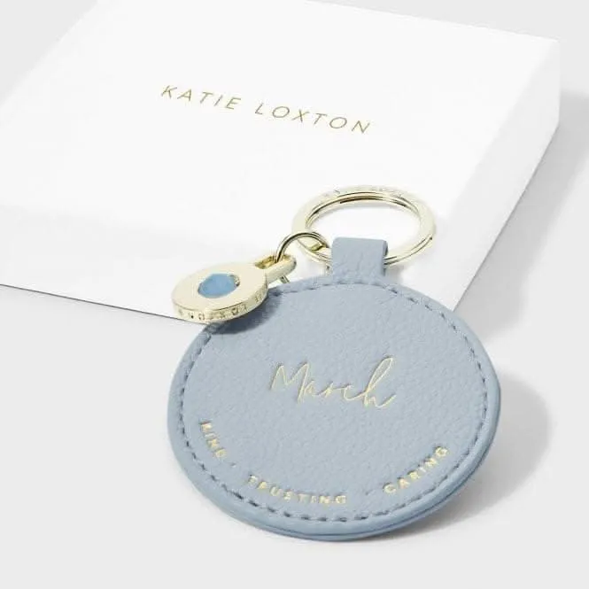 Birthstone Keyring March KLB2454 Katie Loxton Jewelry And Accessories