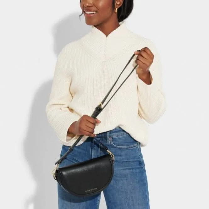 Black Cleo Mini Saddle Saddle Bag KLB2838 Katie Loxton Jewelry And Accessories