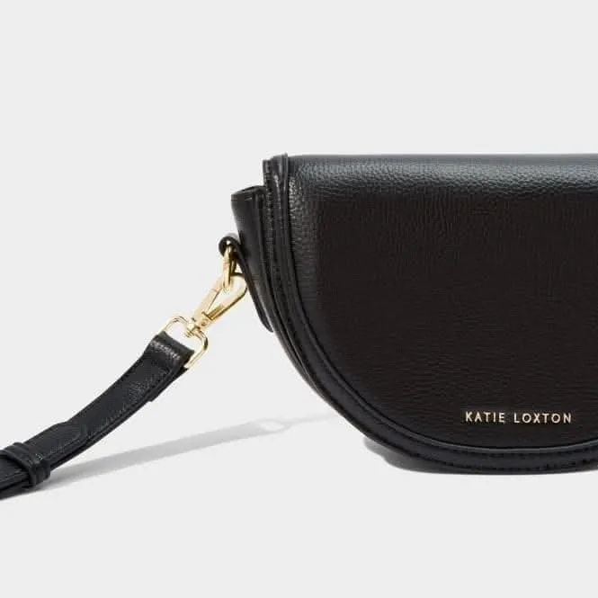 Black Cleo Mini Saddle Saddle Bag KLB2838 Katie Loxton Jewelry And Accessories