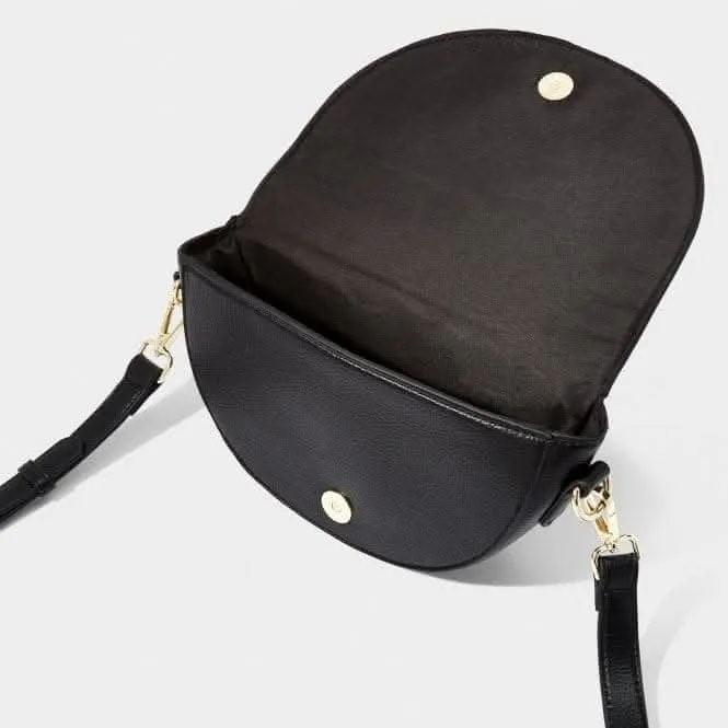 Black Cleo Mini Saddle Saddle Bag KLB2838 Katie Loxton Jewelry And Accessories