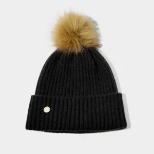 Black Faux Fur Hat KLS536 Katie Loxton Jewelry And Accessories
