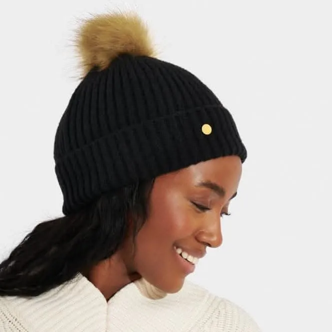 Black Faux Fur Hat KLS536 Katie Loxton Jewelry And Accessories