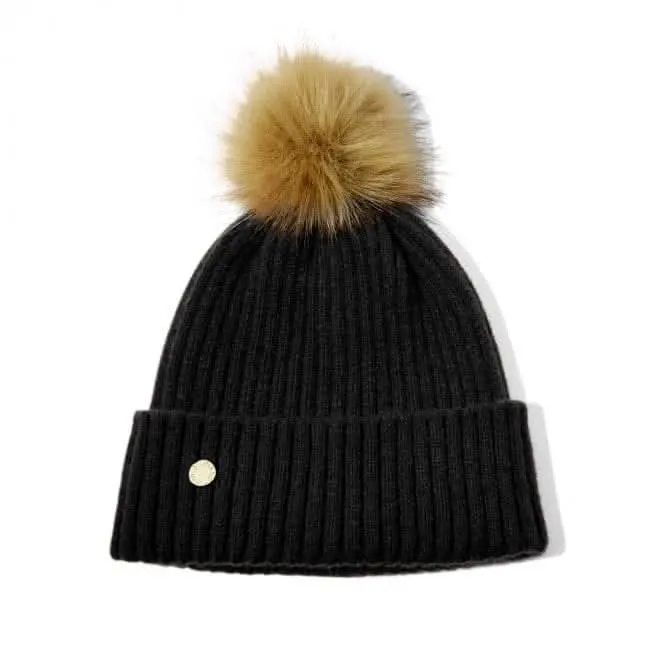 Black Faux Fur Hat KLS536 Katie Loxton Jewelry And Accessories