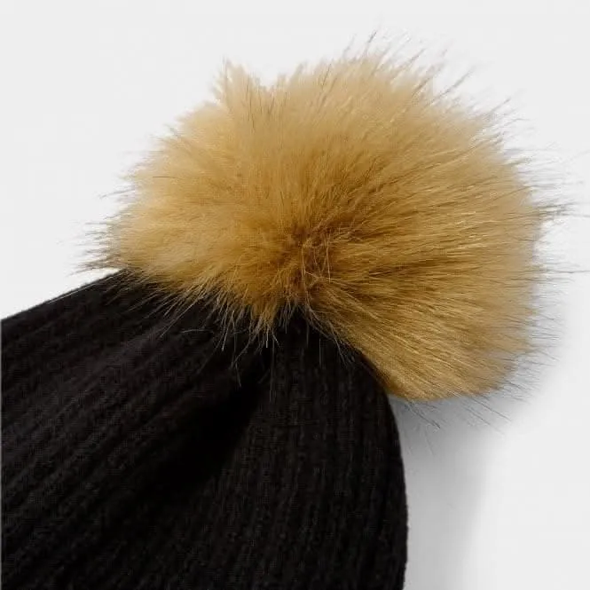 Black Faux Fur Hat KLS536 Katie Loxton Jewelry And Accessories