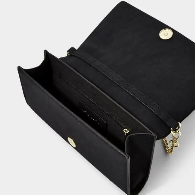 Black Kayla Quilted Crossbody KLB2303 Katie Loxton Jewelry And Accessories