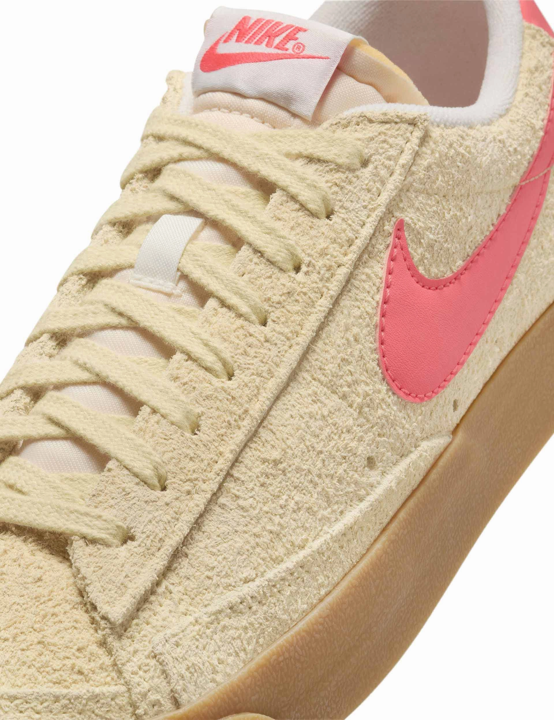 Blazer Low '77 Vintage Shoes - Alabaster/Magic Ember/Gum Light Brown Nike women's stylish athletic footwear