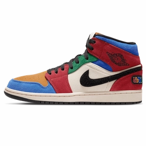 Blue The Great x Air Jordan 1 Mid 'Fearless' Air Jordan 1 Mid versatile shoes for daily wear