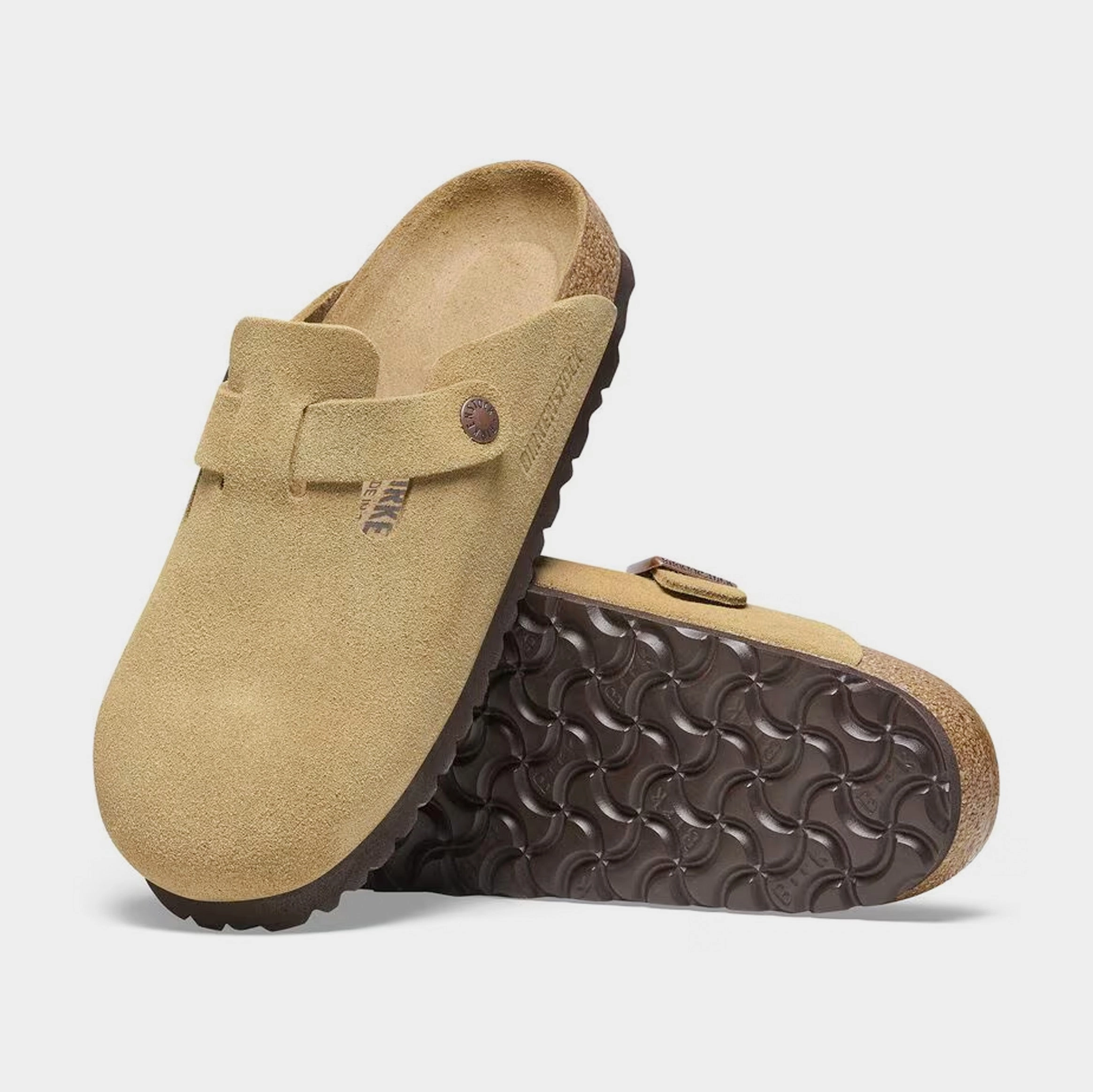 Boston Mens Sandals (Latte Cream) Ergonomic walking shoes