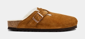 Boston Shearling Womens Sandals (Brown) Supportive Birkenstock clogs