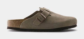 Boston Soft Footbed Mens Sandals (Taupe) Supportive Birkenstock clogs