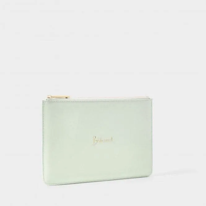 Bridal Perfect Pouch Bridesmaid in Sage Green KLB2044 Katie Loxton Jewelry And Accessories