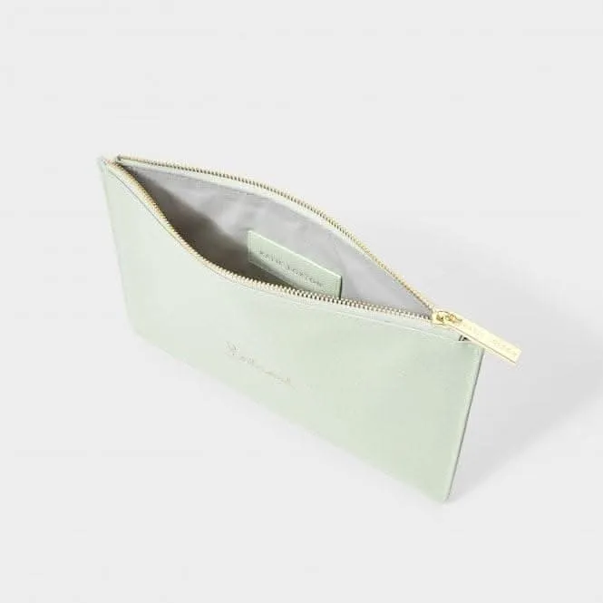 Bridal Perfect Pouch Bridesmaid in Sage Green KLB2044 Katie Loxton Jewelry And Accessories
