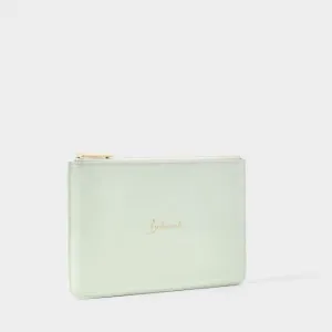 Bridal Perfect Pouch Bridesmaid in Sage Green KLB2044 Katie Loxton Jewelry And Accessories