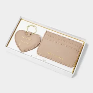 Brown Card Holder & Keyring Set KLB3061 Katie Loxton Jewelry And Accessories
