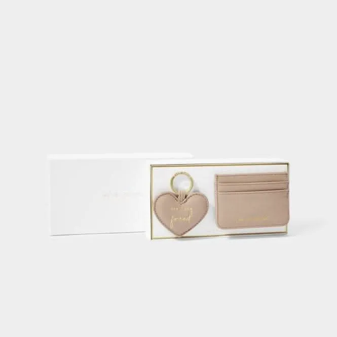 Brown Card Holder & Keyring Set KLB3061 Katie Loxton Jewelry And Accessories