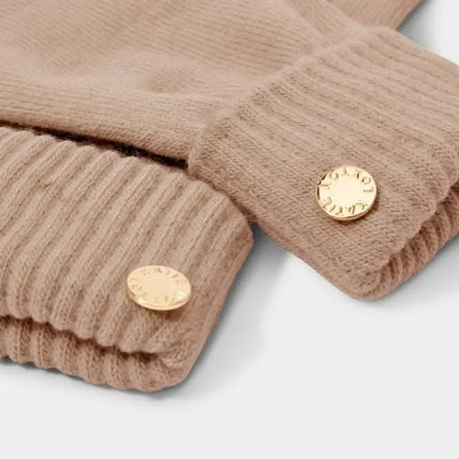 Brown Knitted Gloves KLS533 Katie Loxton Jewelry And Accessories