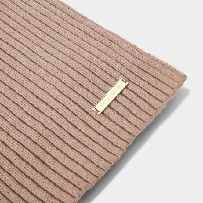 Brown Ribbed Knit Scarf KLS541 Katie Loxton Jewelry And Accessories