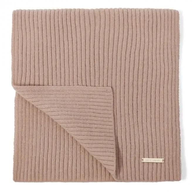 Brown Ribbed Knit Scarf KLS541 Katie Loxton Jewelry And Accessories