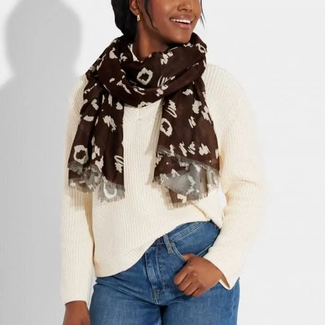 Brown Sentiment Scarf Leopard KLS495 Katie Loxton Jewelry And Accessories