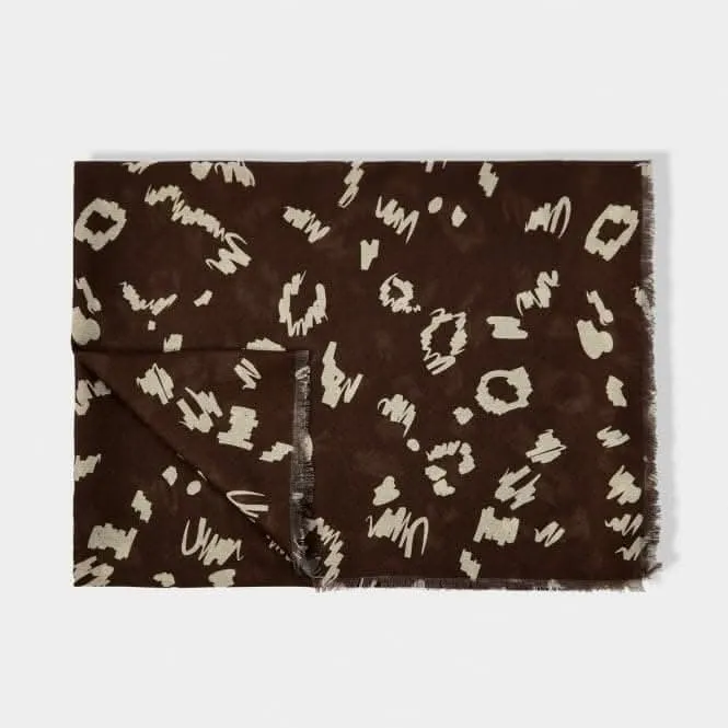 Brown Sentiment Scarf Leopard KLS495 Katie Loxton Jewelry And Accessories