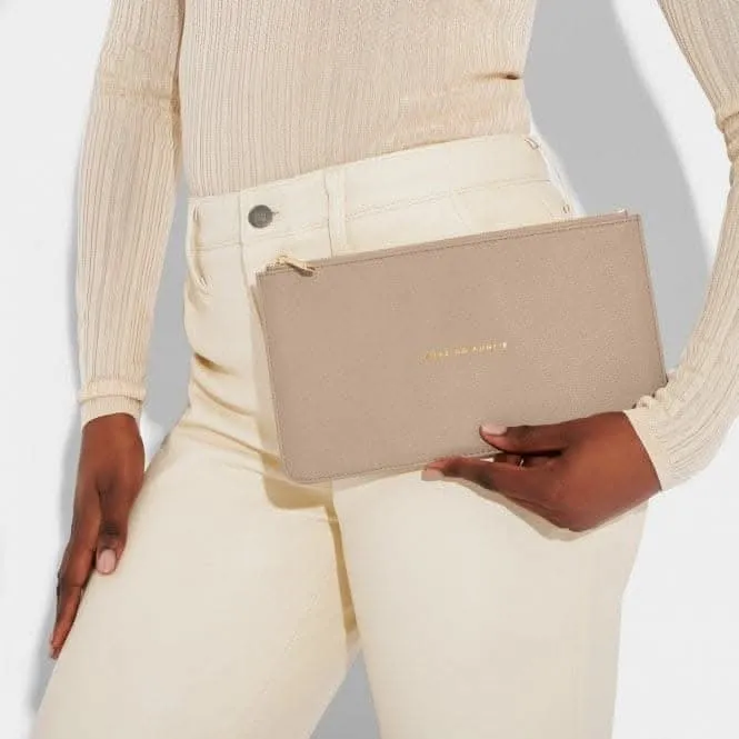 Brown Slim Sentiment Pouch KLB2802 Katie Loxton Jewelry And Accessories