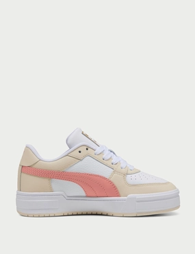 CA Pro Classic II Sneakers - White/Alpine Snow/Pink Fruit Puma womens athletic shoes with modern design