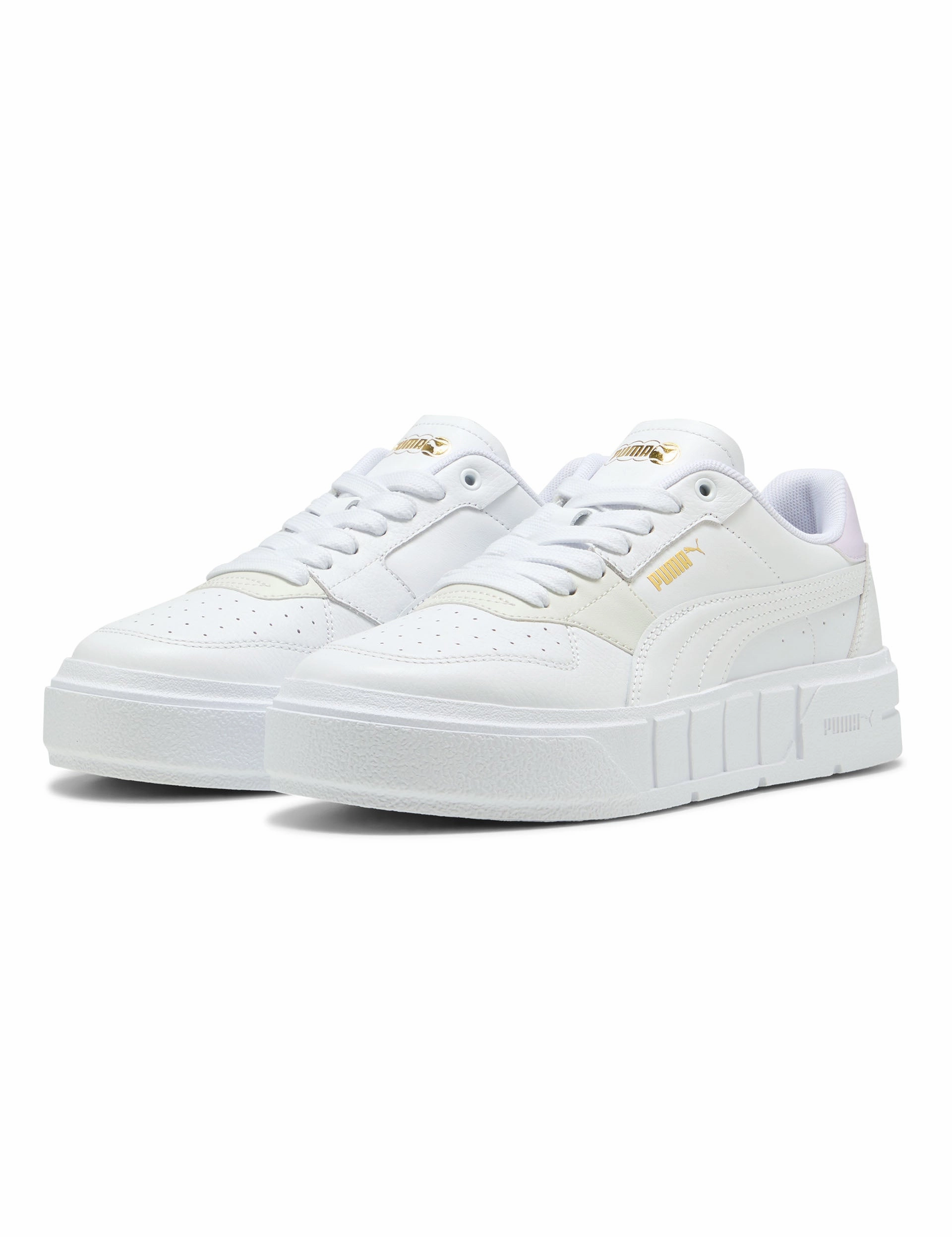 Cali Court Leather Sneakers - White/Lilac Frost Puma women's stylish sport footwear