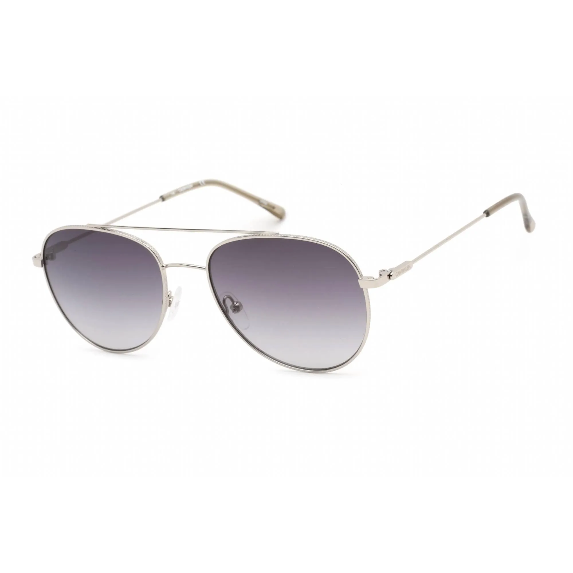Calvin Klein Retail Women's Sunglasses - Silver Metal Aviator Frame | CK20120S 045 Calvin Klein Sunglasses