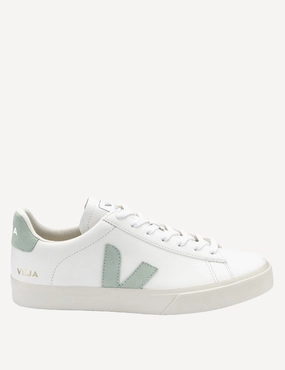 Campo Leather - White Matcha Veja womens shoes with sustainable materials