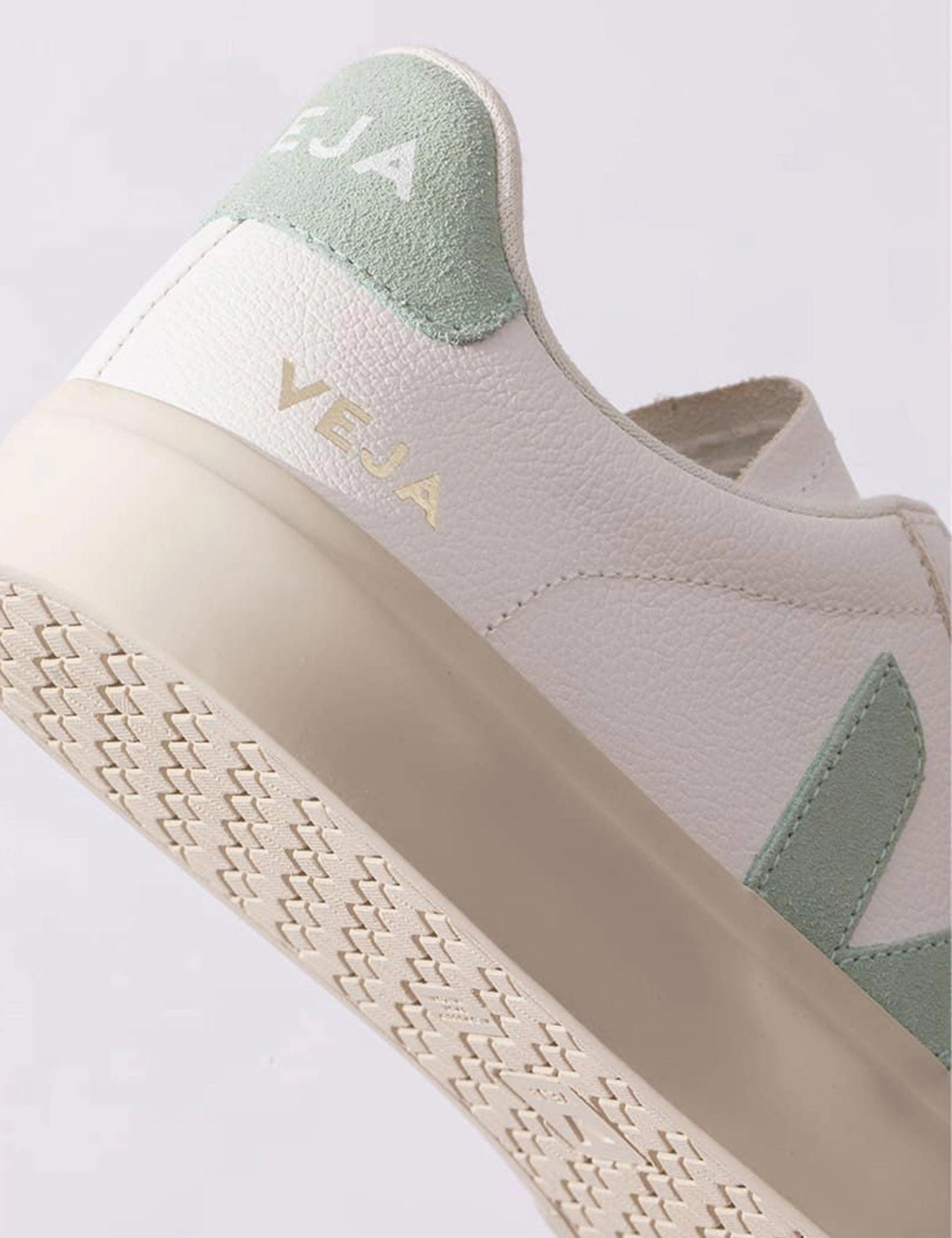 Campo Leather - White Matcha Veja women's trendy casual shoes