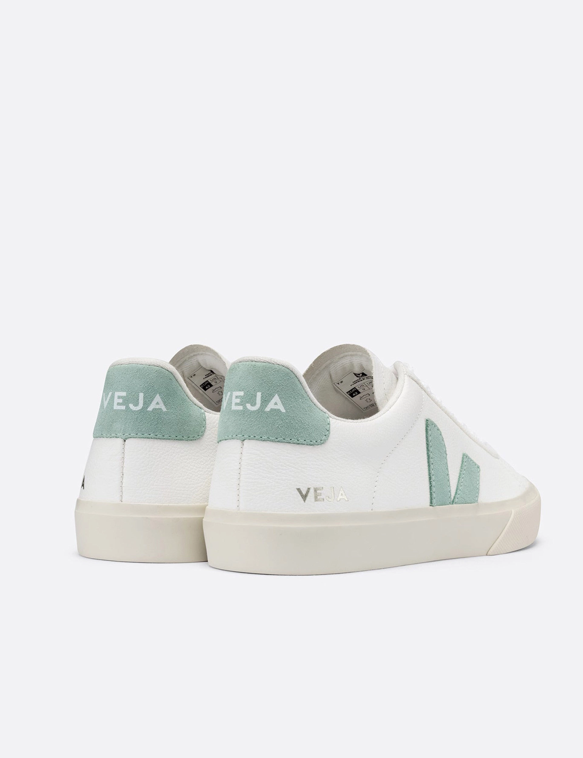 Campo Leather - White Matcha Veja women's trendy casual shoes
