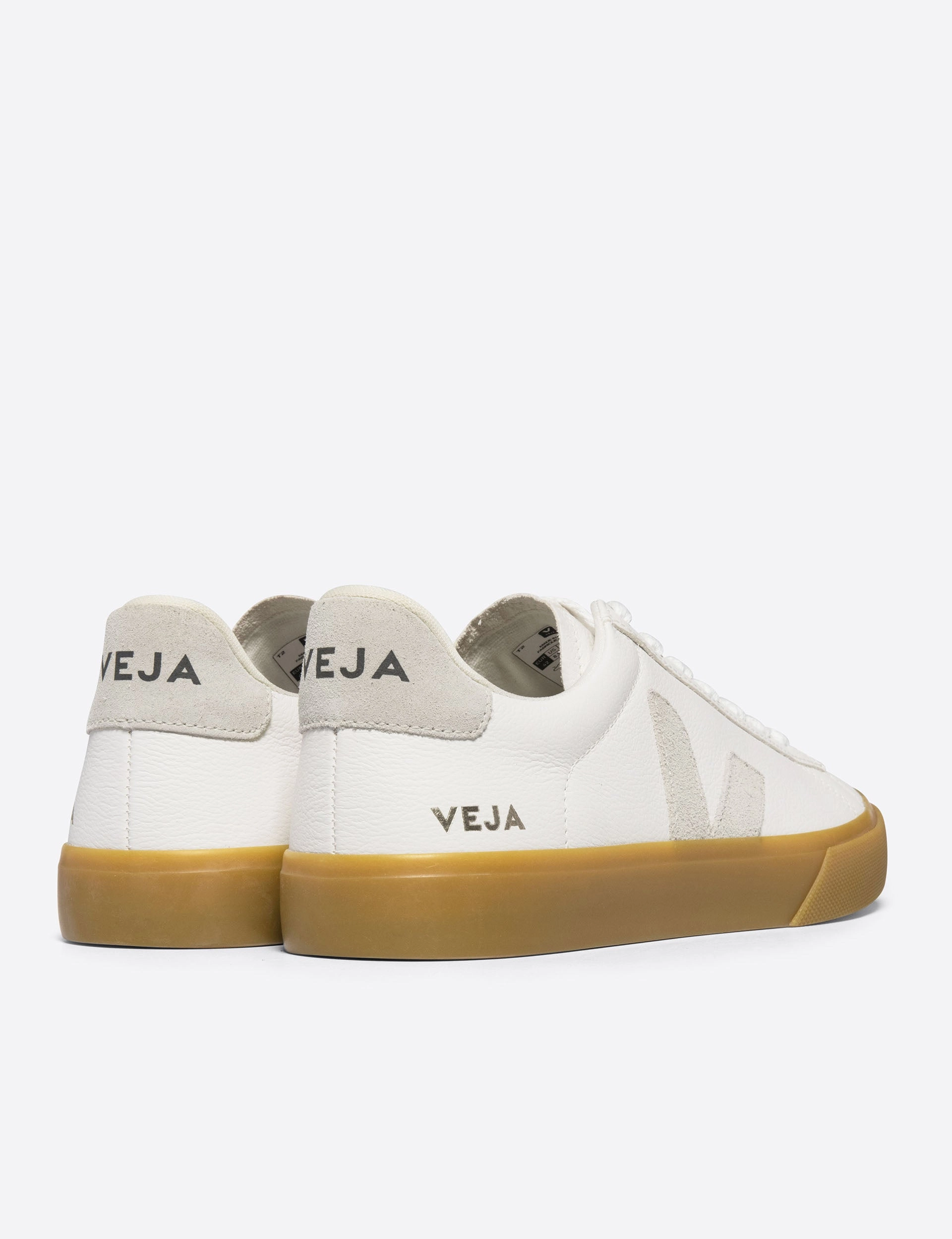Campo Leather - White Natural Natural Veja women's trendy casual shoes