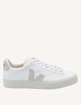 Campo Leather - White Natural Veja womens shoes with sustainable materials