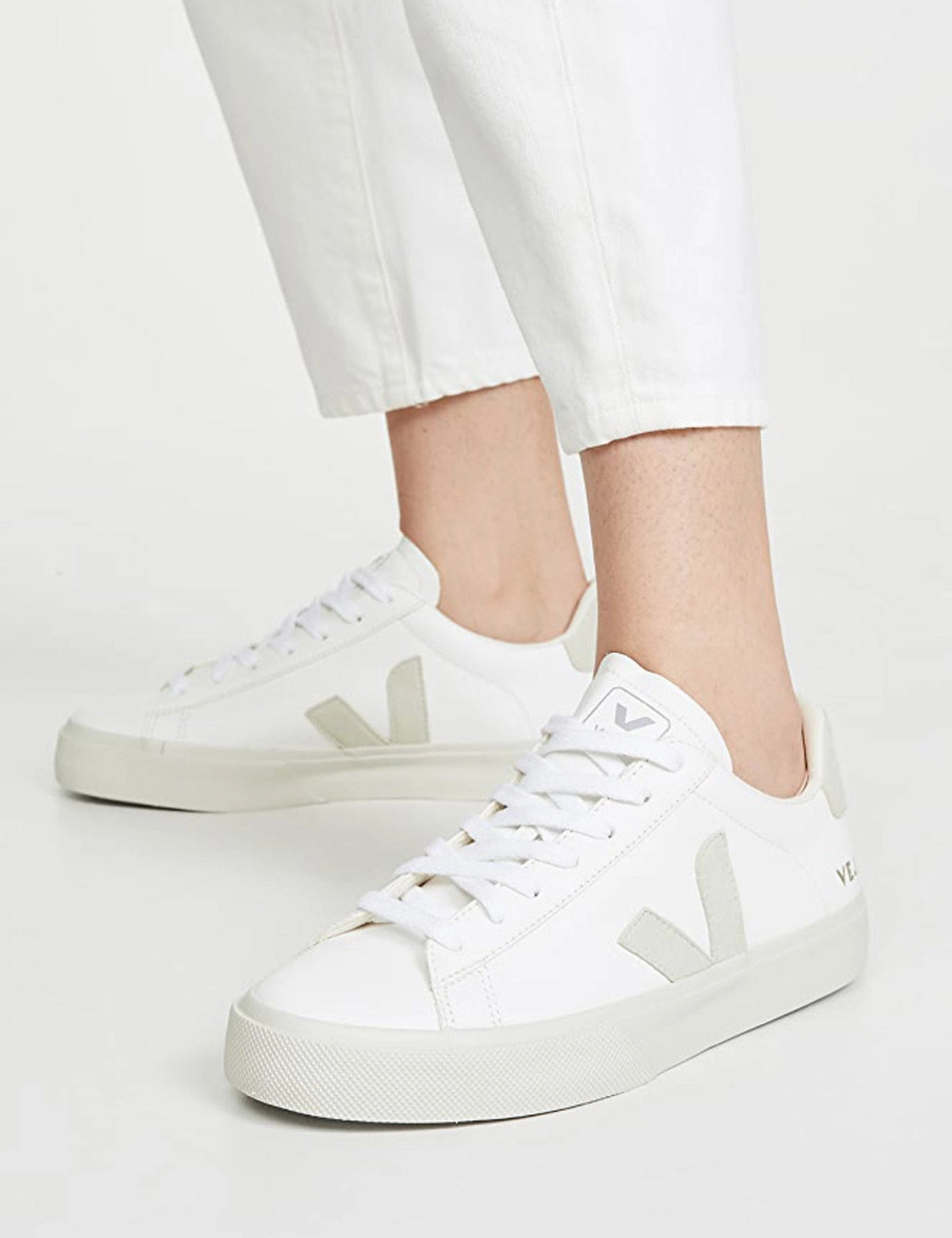 Campo Leather - White Natural Veja women's trendy casual shoes