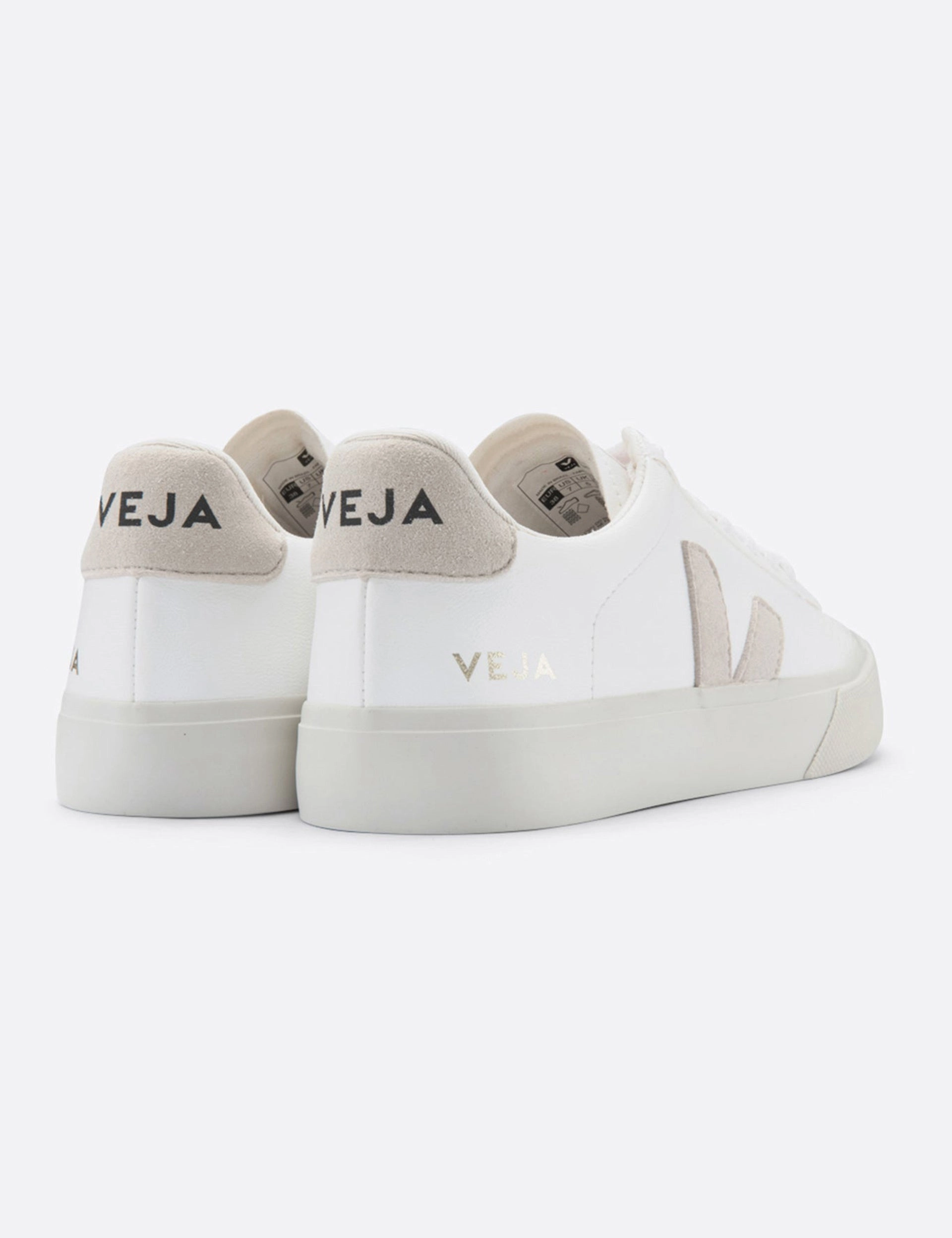 Campo Leather - White Natural Veja women's trendy casual shoes