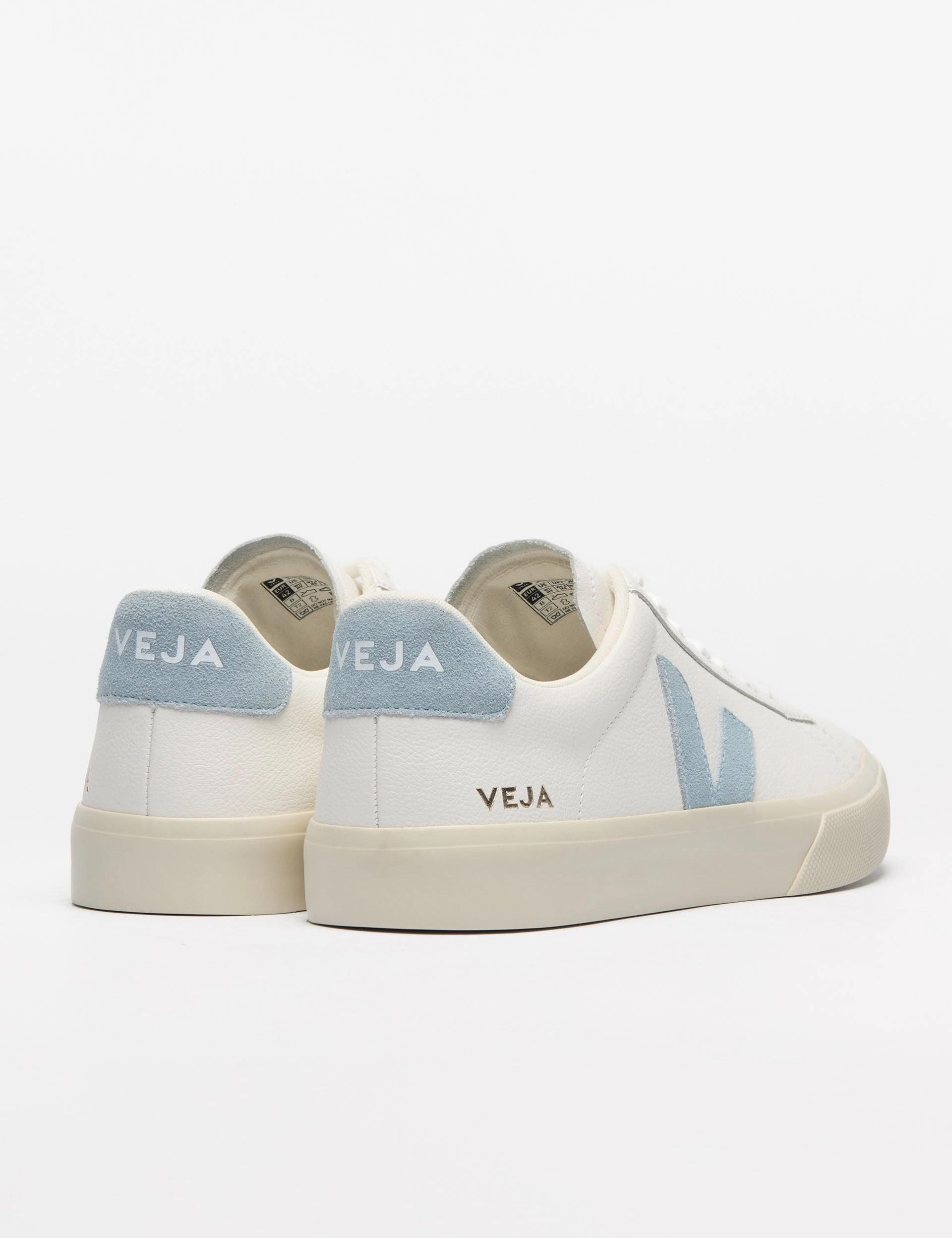 Campo Leather - White Steel Veja women's trendy casual shoes